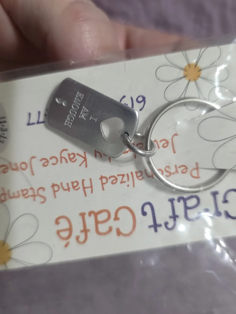 I Am Enough Keychain Key Ring - Unbranded